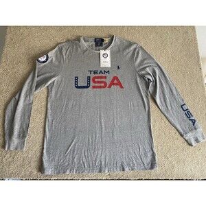 Men’s Size XL Ralph Lauren Olympic Team USA 2022 Long Sleeve Shirt With Tags